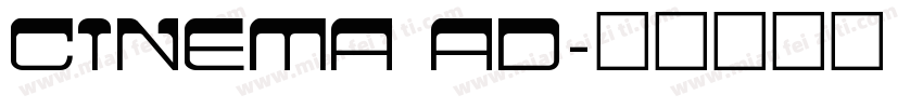 CINEMA AD字体转换